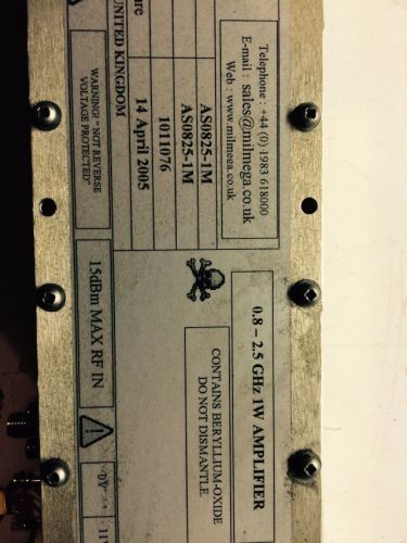 0.8-2.5GHz 1W Power Amplifier Millimega