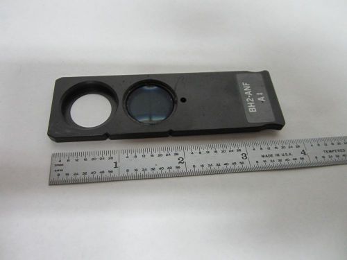 MICROSCOPE PART OLYMPUS JAPAN POLARIZER ANALYZER BH2-ANF OPTICS AS IS BIN#R8-37