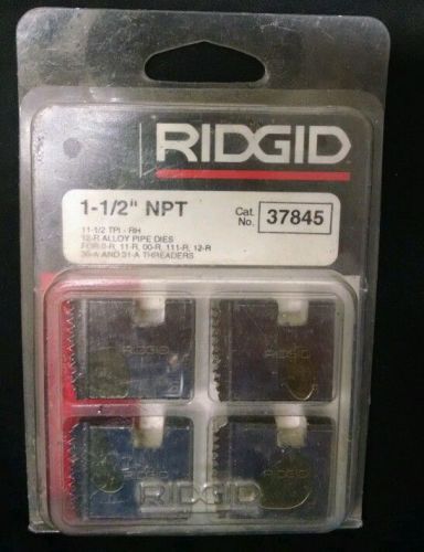 RIDGID  37845 1 1/2&#034;NPT RH PIPE THREADING DIES- NIB