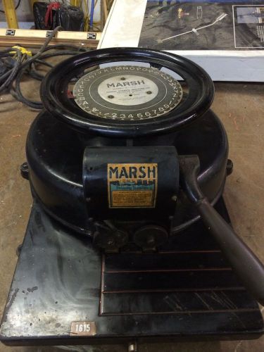 marsh stencil machine model a-1239 rare 3/4 stencil