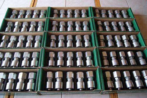 New gates 8g-12fjx megacrimp female jic hydraulic hose fittings (qty 75) for sale