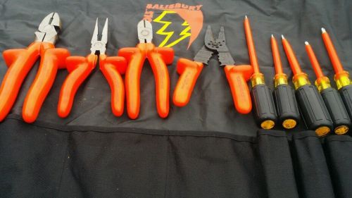 Salisbury 9 Piece Set Basic Electrician Insulated Tool Kit