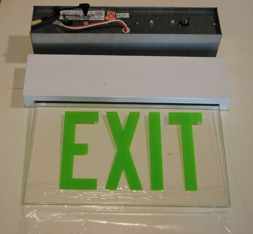 Alkco wgloledx1 exit sign led green for sale