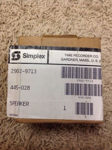 SIMPLEX - Speaker 4&#034; Square Red #2902-9713 Surface Mount