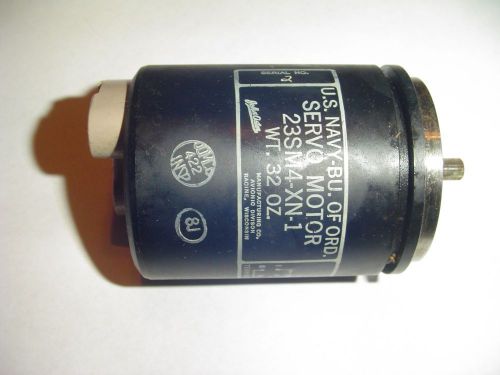 John Oster U.S. Navy-Bu. Of. Ord Servo Motor 23SM4-XN-1 Used Tested