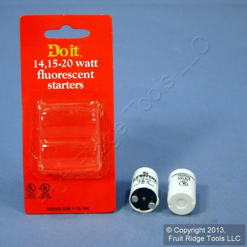 2 Do It Best Flourescent Light Starters FS-2 14/15/20W Lamp FS2 520966