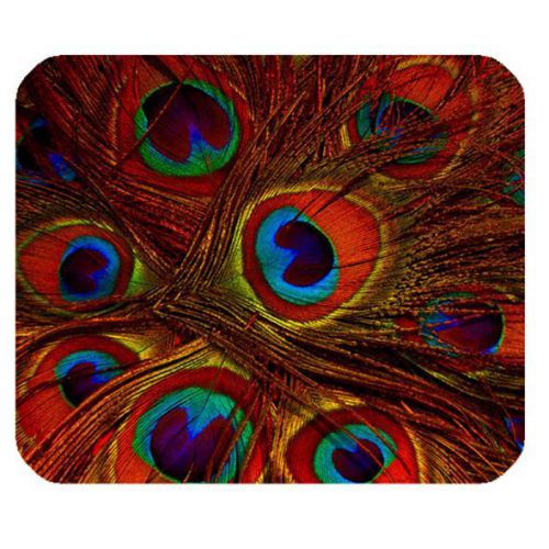 New Peacock Mouse Pad With Rubber Backed Great for gift