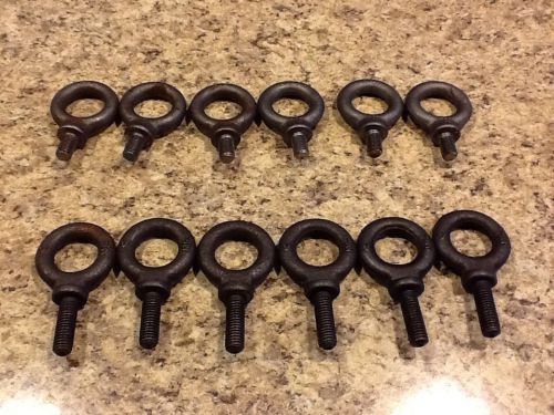 Lot of 12 eyebolts with shoulder m12 e-5, m12 d-1, v 1/2 for sale