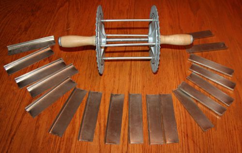 Old Vintage Antique Miller Bun Divider Roller Pastry Cutter Pat Feb 1907 MIL WIS