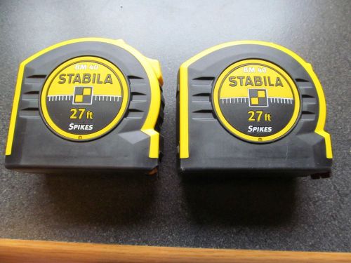 2 STABILA 30327 BM40 27-foot Heavy Duty Tape Measures  Pair