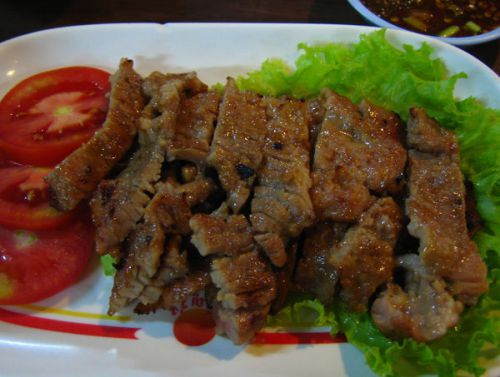 Thai Recipe , Suea Rong Hai Or Griled Marinated Beef with Spicy Dipping Sauce