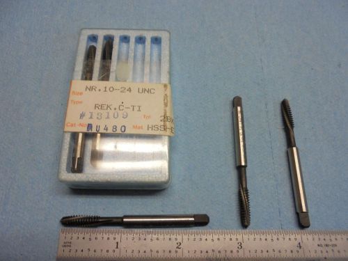 5PCS NEW 10 24 EMUGE 10 24 UNC 2B TAPS REK. C - TI HSSE 2BX METALWORKING TOOLS