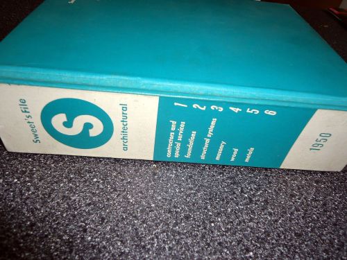 RARE  &#034; SWEET&#039;S FILE ARCHITECTURAL CATALOG  1950