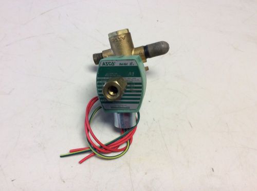 Asco Red Hat 8345G001 1/4&#034; NPT Solenoid Valve 150 PSI 120 VAC 10.1 Watts 314453