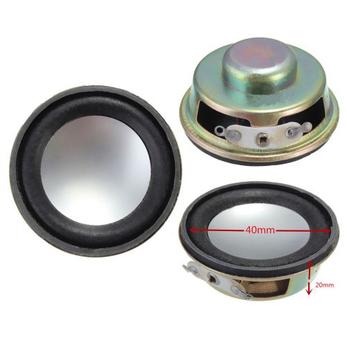 2PCS 1.5&#034; inch 4Ohm 4? 3W Full Range Audio Waterproof Stereo Speaker Loudspeaker