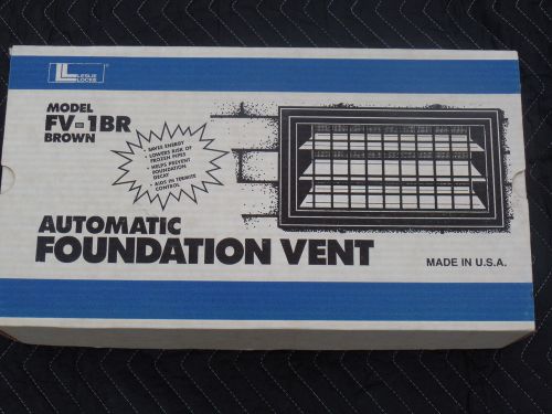 2 cases 12 vents--Leslie Locke AUTOMATIC VENT Foundation  Brown Model FV-1BR