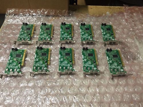 10 X LSI FAE10 Dell J886H 2-PORT FireWire IEEE 1394 PCI IEEE-13 Lot If 10!