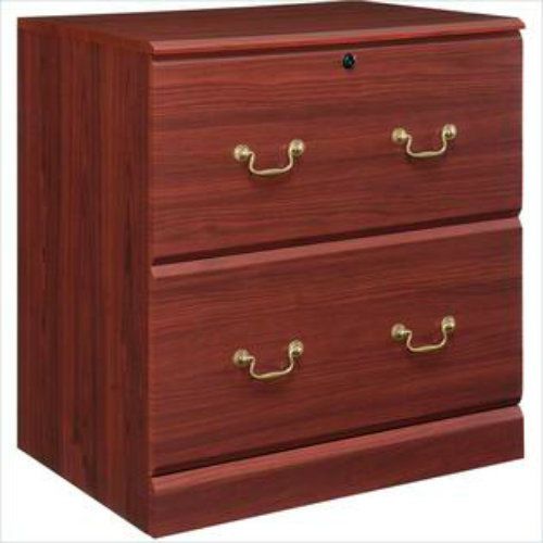 Dorel  Monterrey Cherry Lateral File Cabinet 2 Drawer 26.85&#034; Wide 30&#034; High