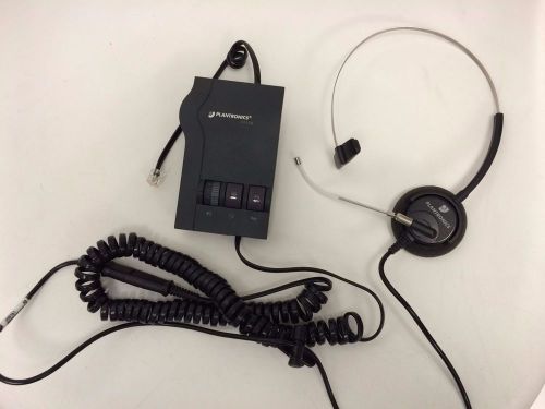 Plantronics Vista M12 audio processor w/ headset