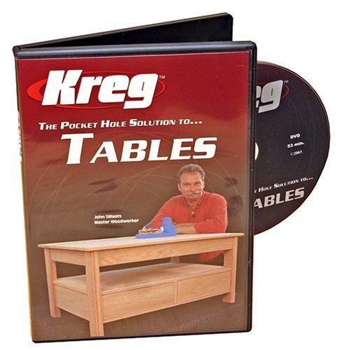 Kreg v05-dvd pocket hole jig joinery dvd, building tables for sale