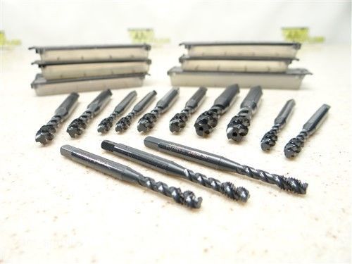 Lot of 13 hss roughing taps m4x0.7 to 516-18nc hy-pro for sale