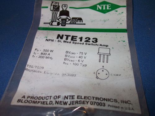 NTE506 NTE NTE-506 DIODE AXIAL DO-27 1400V 2A 500ns Fast NEW! LAST ONE