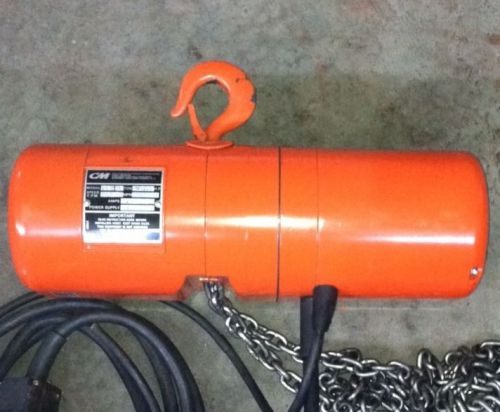 CM LODESTAR 1/2 TON ELECTRIC CHAIN HOIST (MODEL: F, 16 FPM)