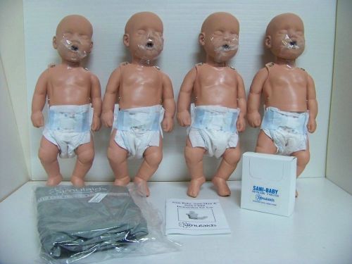 SIMULAIDS SANI-BABY PKG OF 4 #100-2124 HEALTH CARE TRAINING EQUIPMENT MANIKIN