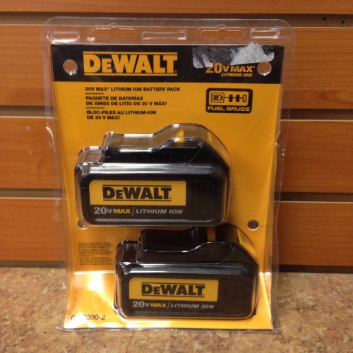 **NEW*** 2- Pack DeWalt 20V Max Lithium Ion