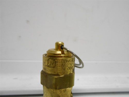 NOS  CONRADEN SRV250-165  1/4&#034;  SAFETY VALVE  BRASS