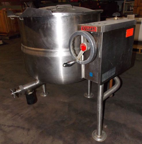 Vulcan VDLT40 Gas Direct Steam Jacketed Kettle Floor Mounted Tilting 40 Gallon