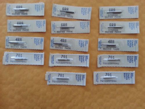 Assortment of 14 Dentsply Caulk Super Burs