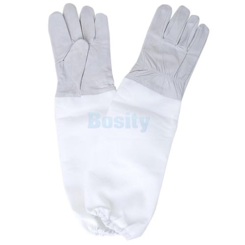 Beekeeping Gloves Sheepskin Bee Keeping Equipment with Vented Long Sleeves