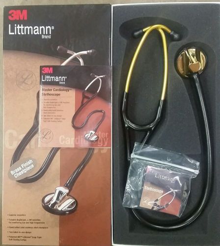 3m littmann master cardiology copper finish - black tube stethoscope #2175 27 in for sale