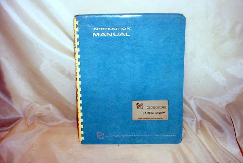 Vintage 1966 Tektronix Oscilloscope 5&#034; Camera System Instruction Manual