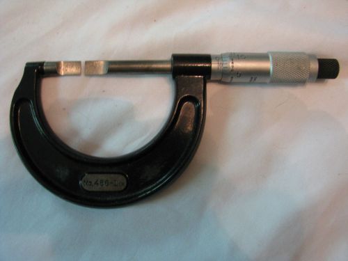 STARRETT BLADE MICROMETER  MODEL No.486  0-1 INCH / .001