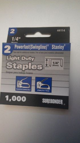 1/4&#034; Swingline 101 Staplegun Staples