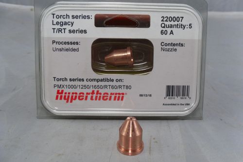 Hypertherm 220007 Nozzle 5 Pk Powermax 1000, 1250, 1650 / RT60, RT80