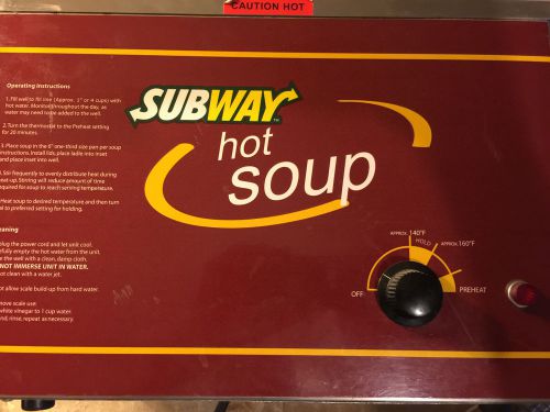 Nemco Countertop Subway Restaurant 2 Well Soup Warmer church or club