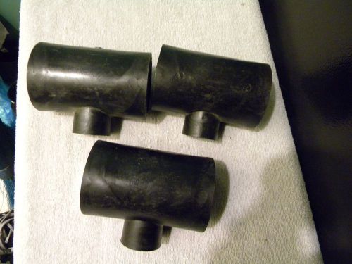 LOT OF 3 --- Socket Fusion Reducing Tee 2&#034; IPS x 2&#034; IPS x 3/4&#034; IPS