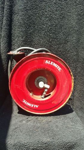 ALEMITE 7335-B 50 ft OIL HOSE REEL with AMERICAN LUBRICANT GUN