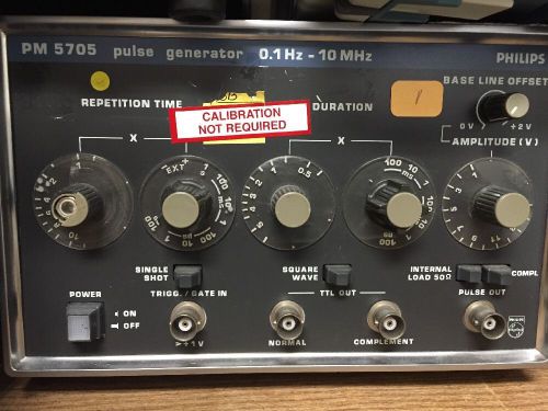 PHILLIPS PM 5705 PULSE GENERATOR 0.1 Hz-10 MHz