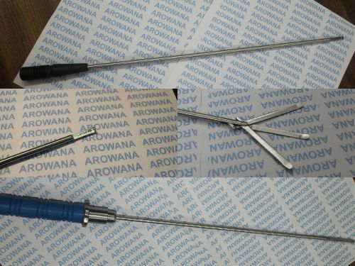 New Laparoscopic free knot pusher with Laparoscopy 3 fan retractor instruments