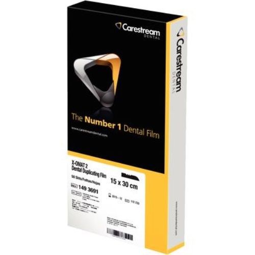 KODAK X-OMAT 2 6&#034; X 12&#034; DUPLICATING X-RAY FILM, (15 X 30 CM) - BOX OF 50