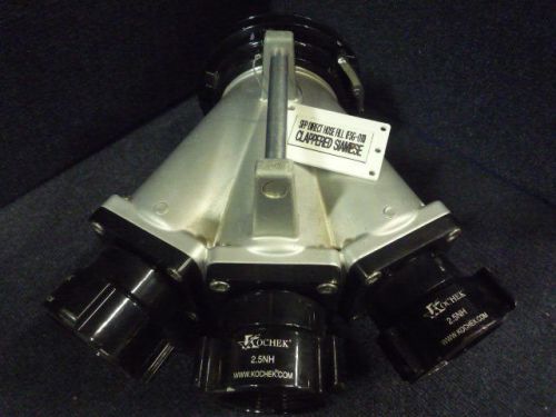 Kochek 30K0525 3-Way Siamese Valve  Clappered  5&#034;Storz x (3) 2.5&#034;FM