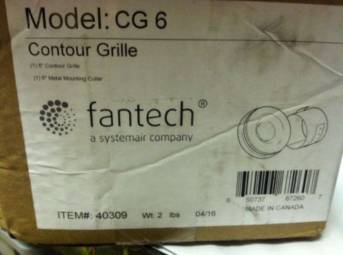 Fantech cg6 adjustable supply / exhaust grill for 6&#034; duct free shipping for sale