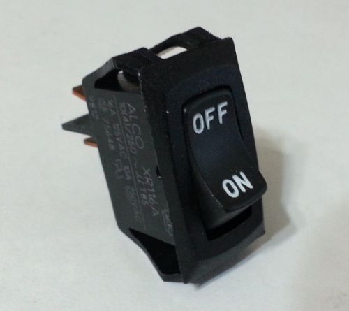 1pc TE Alco PRASA1-16F-BB0HW Rocker Switch SPST Black ON-OFF 16A Buy2Get1Free