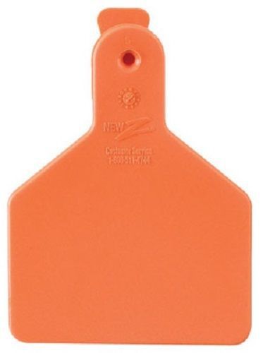 Z Tag 25 Pack, 1 Piece, 2-3/8&#034;W x 3-1/4&#034;H, Orange, Calf Z Tag