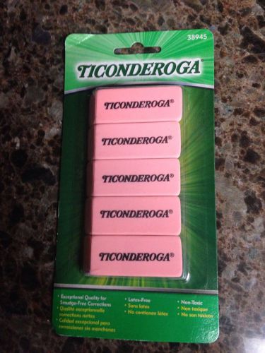 Dixon Ticonderoga 38945 Eraser 5 Pk