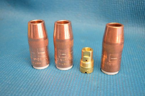 3 Bernard  N-5818C Centerfire nozzle plus d-1 diffuser  QTY 3 PLUS A D-1